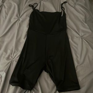 Hey Babe black backless unitard